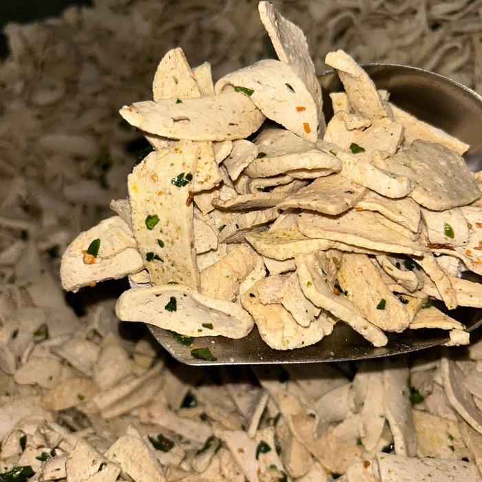 

Basreng potongan pipih kemasan 1KG (1000gram) Camilan-Pedas-Snack