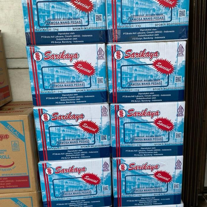 

SALE !!! 1 KG SAMOSA ISI ABON AYAM RASA PEDAS MANIS GURIH DAN RENYAH KEMASAN CEMILAN MAKANAN READYY