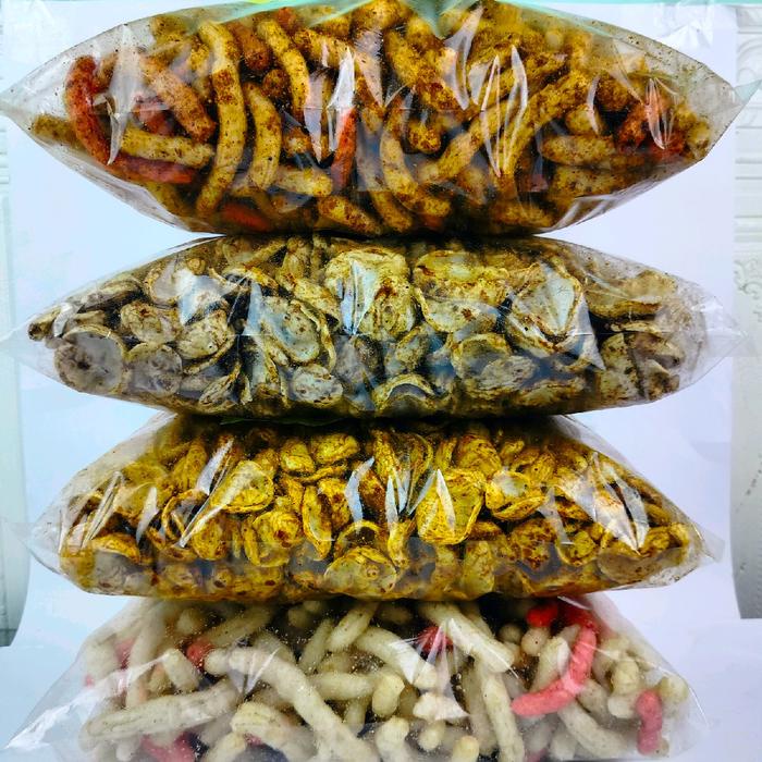 

Kerupuk Seblak Rasa Ikan isi 1 kg Cemilan Khas Bandung Barat Rasa Kacang Pedas Food Goreng