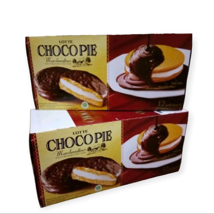 

1 Dus Lotte Chocopie Marshmellow per dus isi 8 Box x 12 pcs Chocolate Coklat