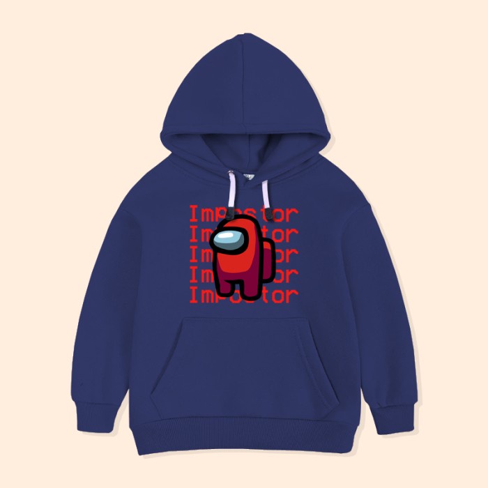 JAKET HOODIE ANAK GAME AMONG US KARAKTER ATASAN ANAK LAKI-LAKI PEREMPUAN AMS-04