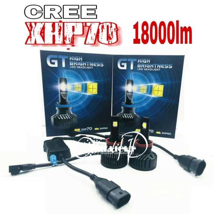 Lampu Mobil Led Gt Cree Xhp70 Xhp 70 18000Lm H1 H4 H7 H11 Hb3 Hb4 9012