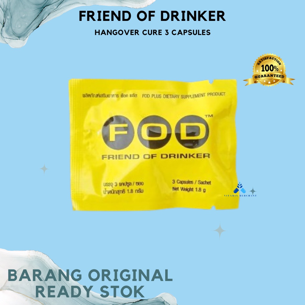 

Friend Of Drinker Hangover Cure 3 Capsules
