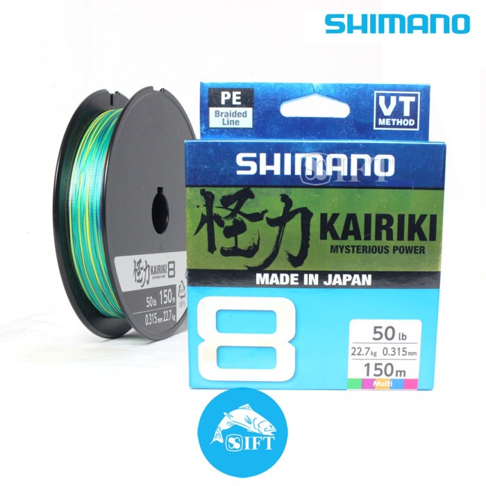Diskon Promo Senar Pe Shimano Kairiki 8 150M Multi Color 6Lbs Sd 80Lb Braid