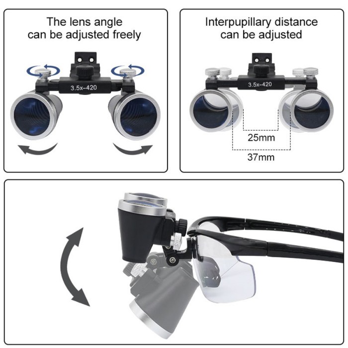 

Best Seller 3.5X Dental Kaca Mata Dental Loupe Kacamata Pembesar Loupe Lup