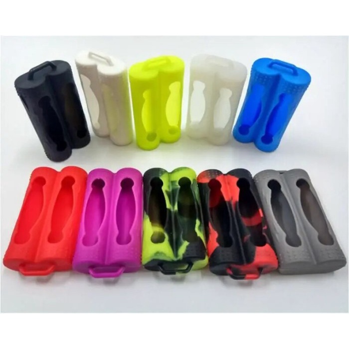 Silicone Sleeve 20700 Battery Cover Case For 2*20700 Batteries