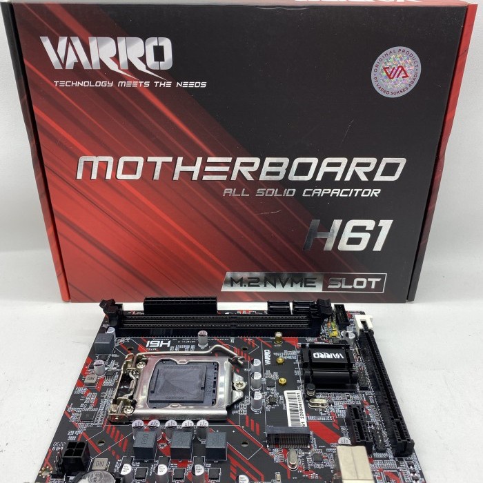 MOTHERBOARD VARRO H61 SOCKET 1155