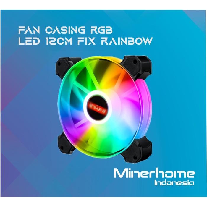 Fan Casing RGB Fix LED 12cm 3Pin PWM + 4pin Molex