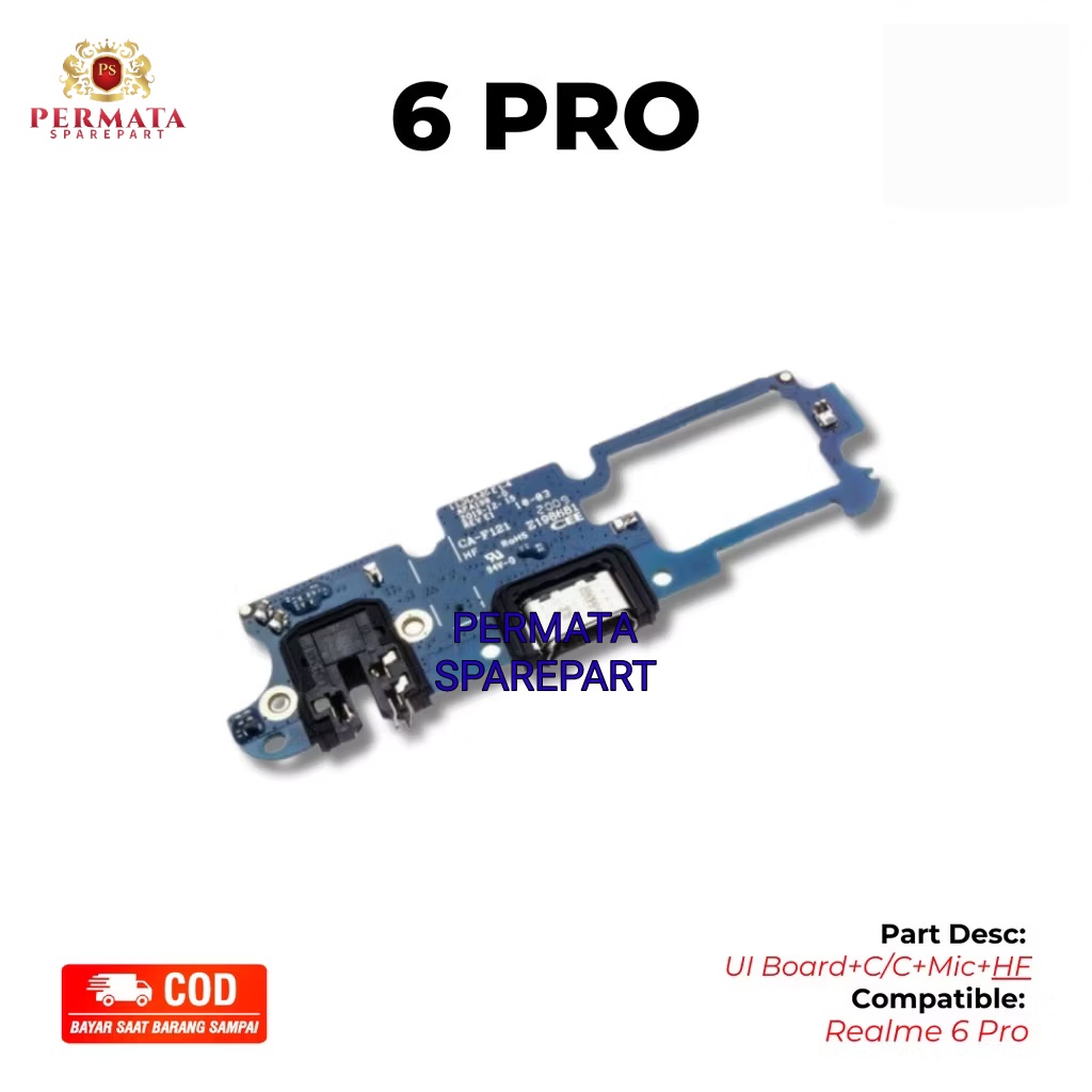 PAPAN CAS REALME 6 PRO | KONEKTOR CAS HP