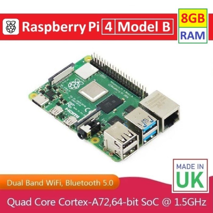 TERMURAH RASPBERRY PI 4 MODEL B - 8GB RAM