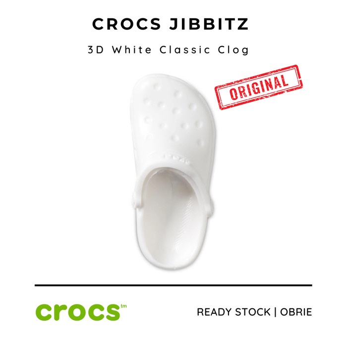 Jibbitz Crocs Original 3D White Classic Clog