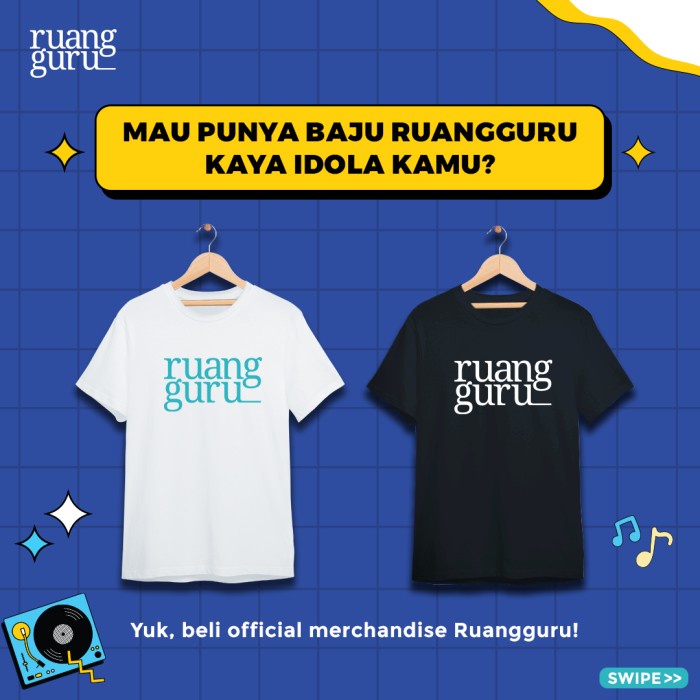 RUANGGURU EKSKLUSIF MERCHANDISE - T-SHIRT