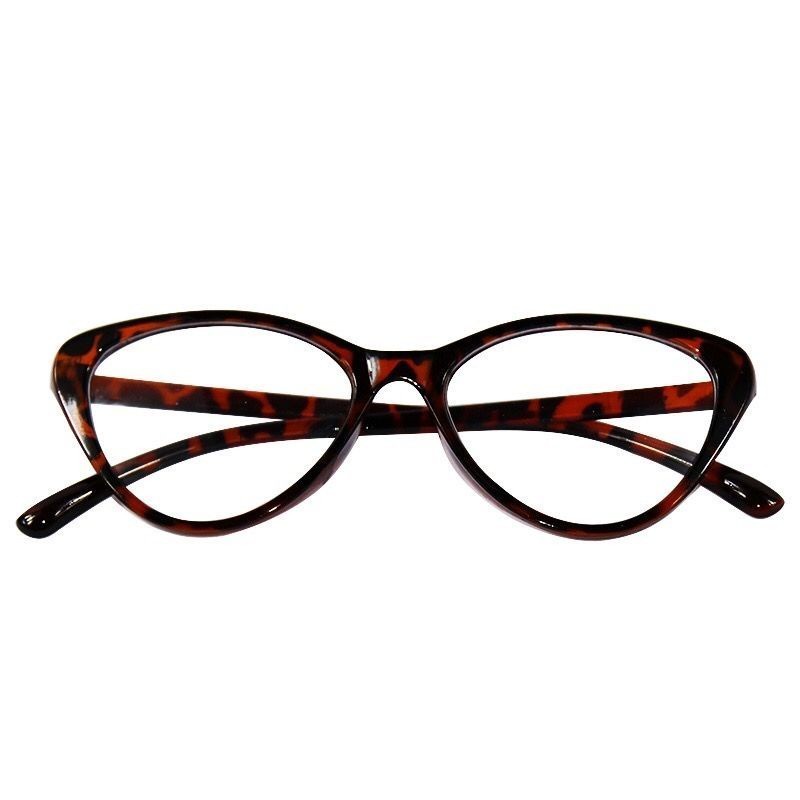 DISKON TOSERBA KACAMATA KOREA WANITA KACAMATA ANTI RADIASI FASHION CAT EYE RETRO FLAT EYEGLASSES