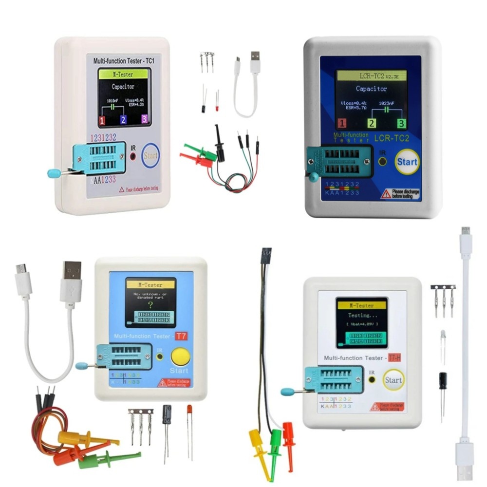 LCR-TC2 TC-T7-H LCR-TC1 TCR-T7 Transistor Tester Multimeter For Diode Triode MOS/PNP/NPN Capacitor R