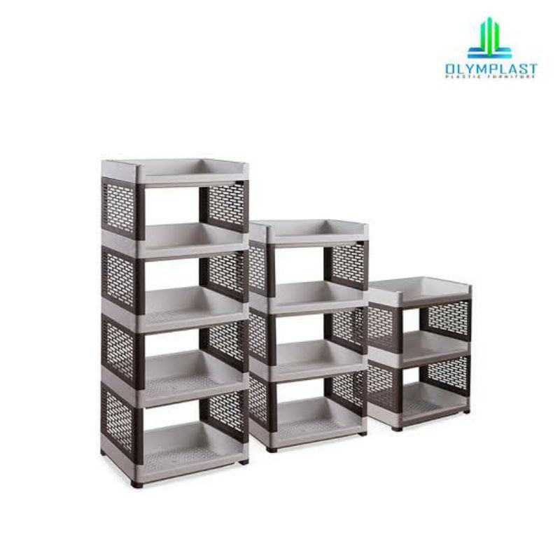 HJK Rak Serbaguna Olymplast Susun 3 RSO 3 Olymplast Rak Plastik Olymplast Rak 3 Susun