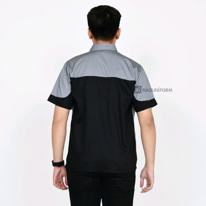 Kemeja kerja pria/Baju atasan pria/Seragam kerja kombinasi/Baju kerja kantoran/Seragam