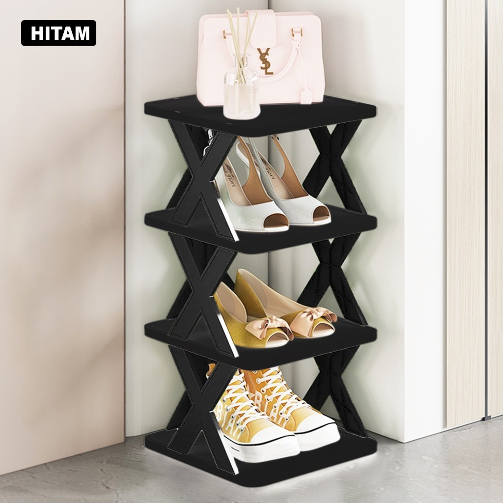 Viral  Rak Sepatu Zigzag Plastik Tempat Sandal Sepatu Rak Lipat Serbaguna Multifungsi Terbaru