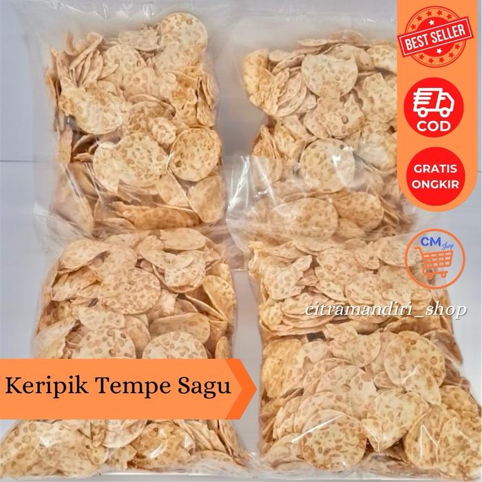 

Keripik Tempe Sagu 1 Kg - Makanan Ringan - Food Snack Cemilan Asin Gurih Renyah