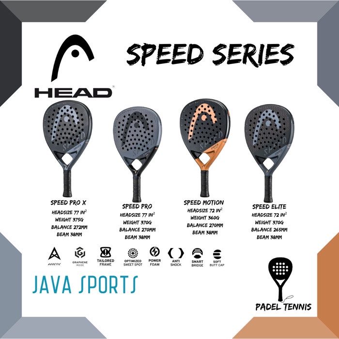 Raket Padel Tenis Head Speed Series Pro X Motion Elite Racket Original Best Seller