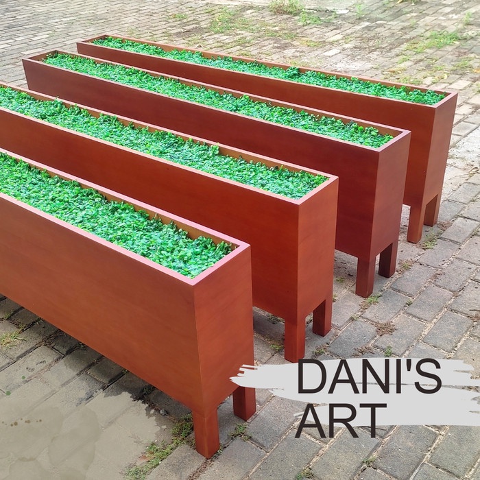 Free Ongkir Planter box kayu/ Box tanaman/Kotak tanaman hias/ Partisi ruangan