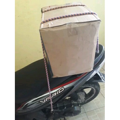 Panjang 1Meter Tali Cantolan Pengikat Barang Pengait Bagasi Barang Karet Molor Elastis - Untuk Motor