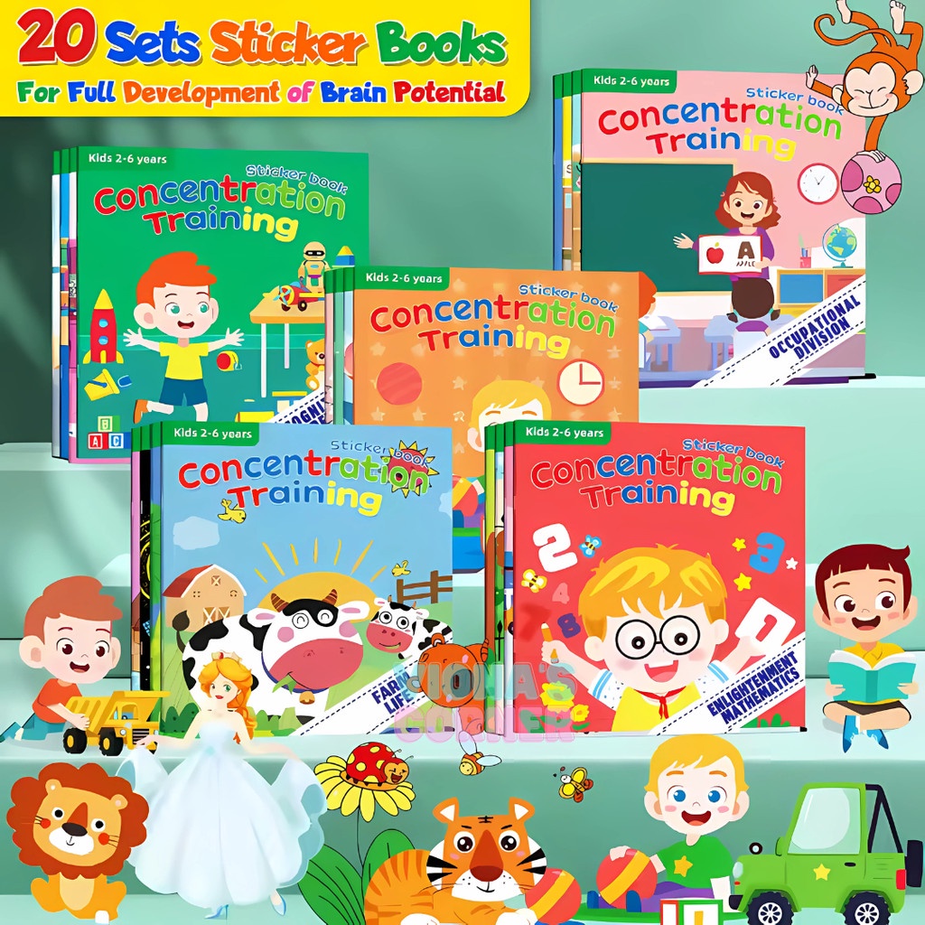 

Viral !!! Sticker Book Buku Stiker Setiker Tempel Anak Diy Edukasi Aktivitas 3 4 Tahun Concentration
