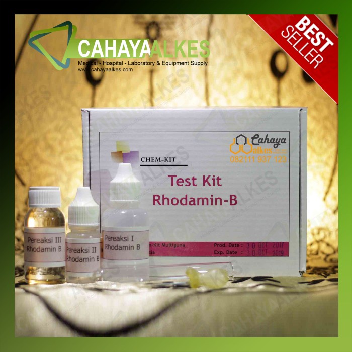 

Test Kit Rho - damin B Chemkit Alat Uji Makanan Untuk 50x uji Kode 798