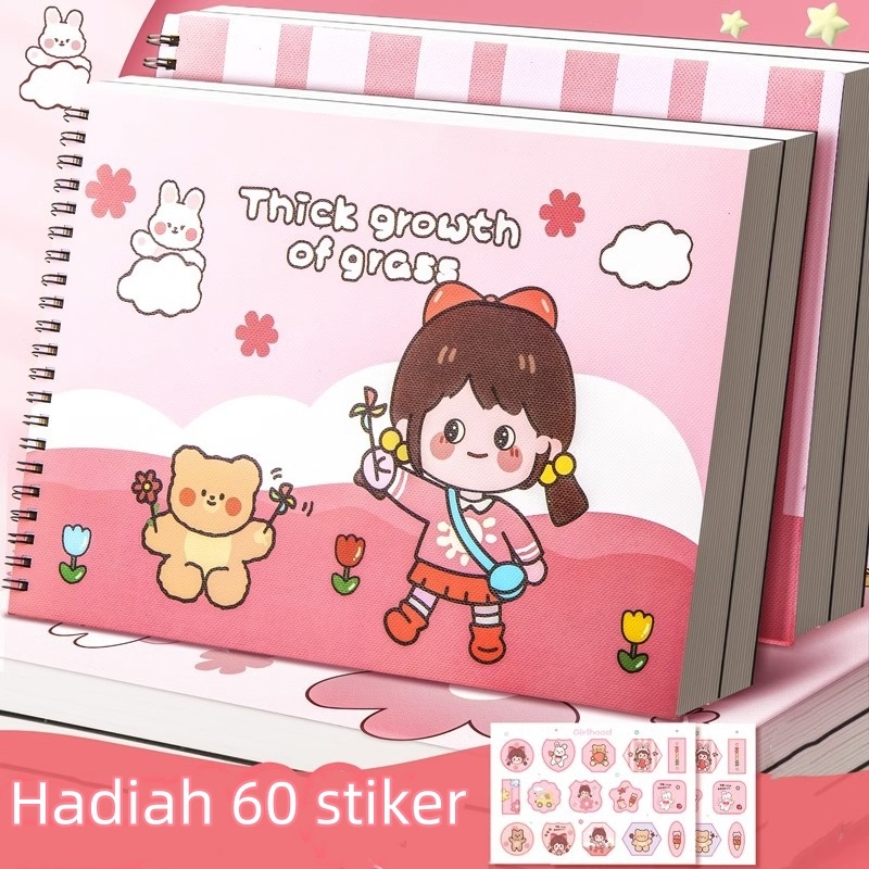 

Berkualitas Voova A4 Drawing Book Buku Gambar Anak, Buku Gambar Polos A4, Drawing Book