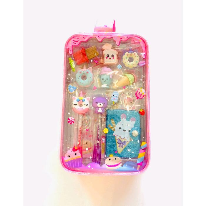 

Hot focus sweet cute stationery sweets set original paket alat tulis Kode 140