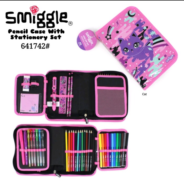 

Smiggle Kitty Faraway Midizip Stationery/Tempat Pencil Kitty Kode 1130