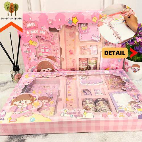 

Paket Jurnal 10 in 1 Study Hard Alat Tulis Souvenir Kado Unik Kode 757