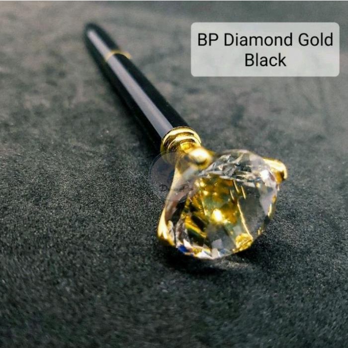 

Bollpoint Metal Unik Diamond Hold Black Series Gratis Grafir Nama Alat Stationery Kode 1094