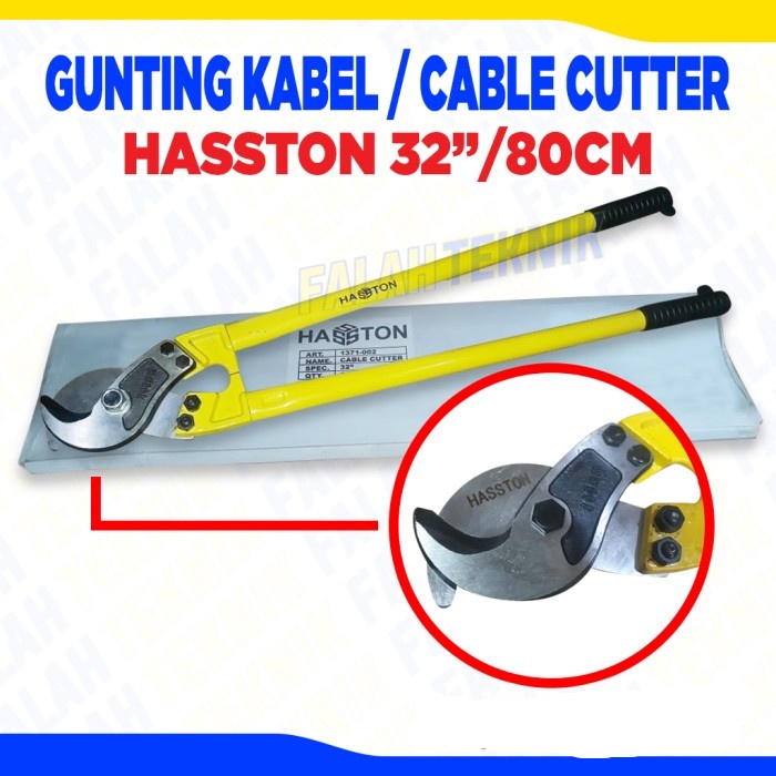 

HASSTON Gunting Kabel 32 inch / Cable Cutter Panjang 80cm Kode 1140