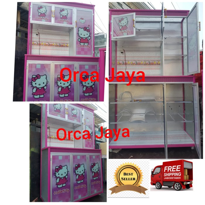 rak piring /lemari rak piring /lemari piring pintu karakter