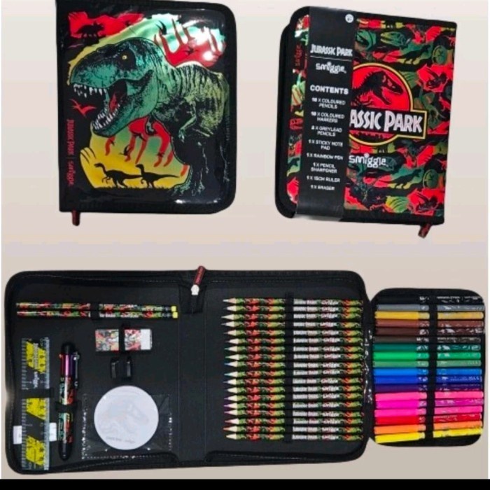 

[HP99] Zipit Stationery Jurassic/Jurassic Pencil Case Set/ Alat tulis Kode 177