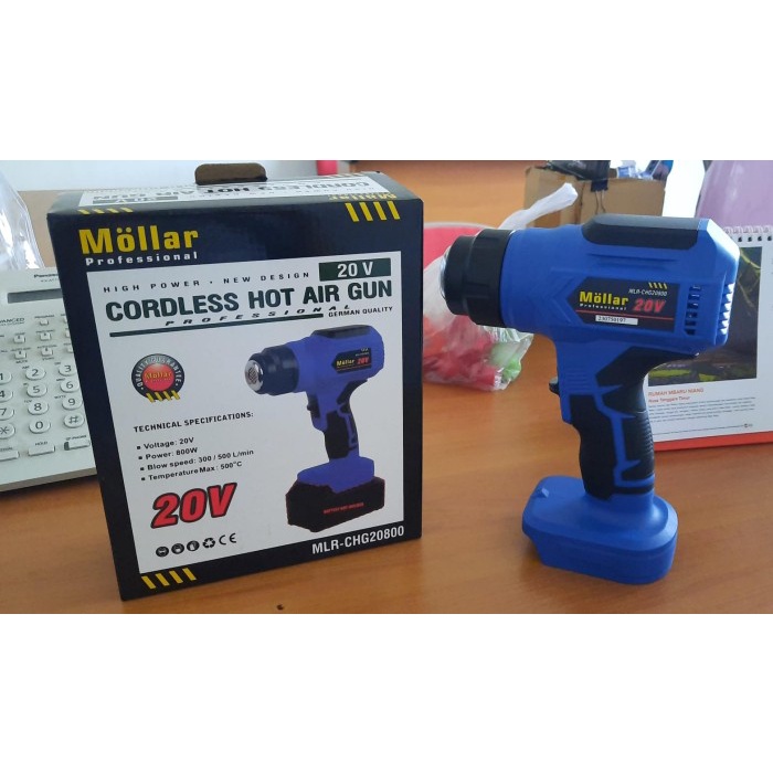 MOLLAR CHG20800 Mesin Heat Gun Cordless / Hot Gun