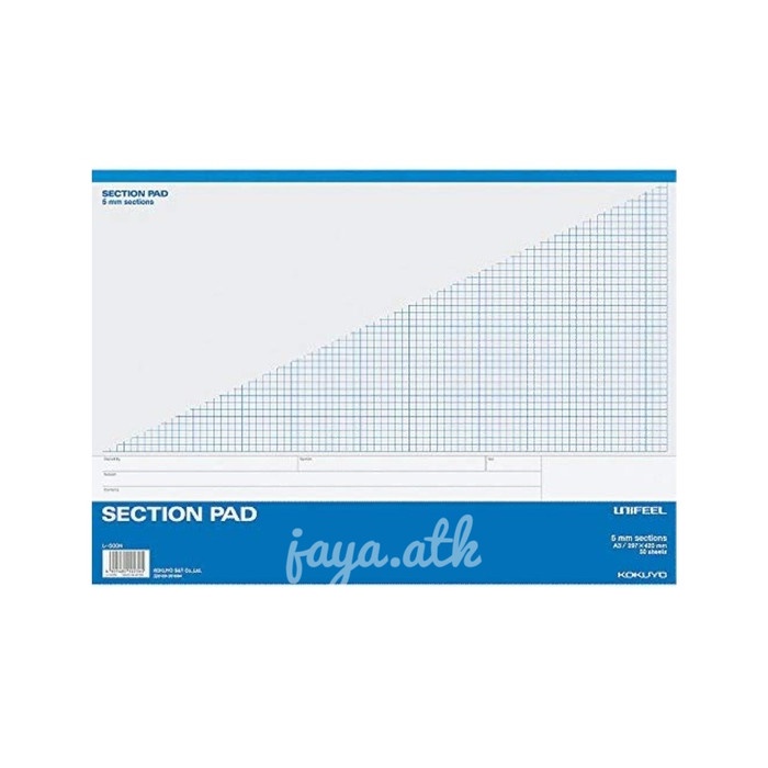 

KOKUYO - Section Pad - Milimeter Blok A3 5mm sections 500N - Grid