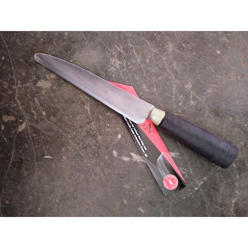 HJE PISAU DAPUR SUPER TAJAM CAP TIGER BAHAN GERGAJI PISAU TAJAM AWET 20 CM