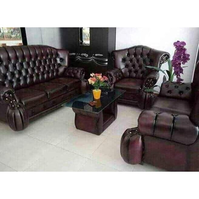 JAYAmart- kursi tamu / sofa ruang tamu jaguar hitam 1 set