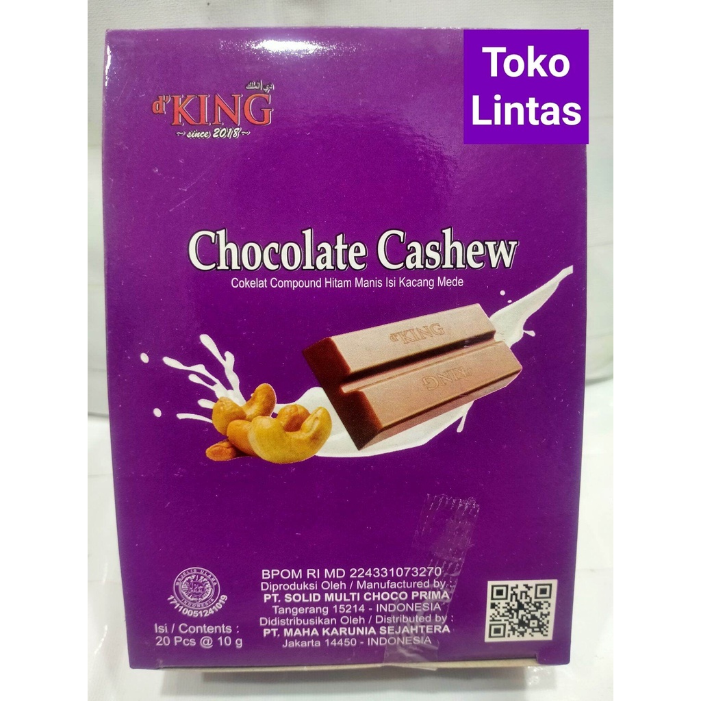

Coklat Compound Hitam Manis isi Kacang Mede Chocolate Cashew Pack