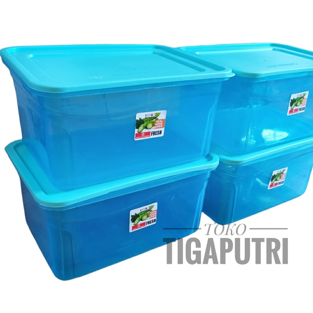 

3 PCS TOPLES PLASTIK KOTAK BESAR 2500 MILI /TEMPAT PENYIMPAN MAKANAN SNACK /KUE DLL