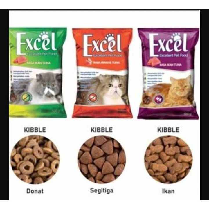 

Excel Cat Tuna 500gr Freshpack Makanan Kucing Bentuk Ikan