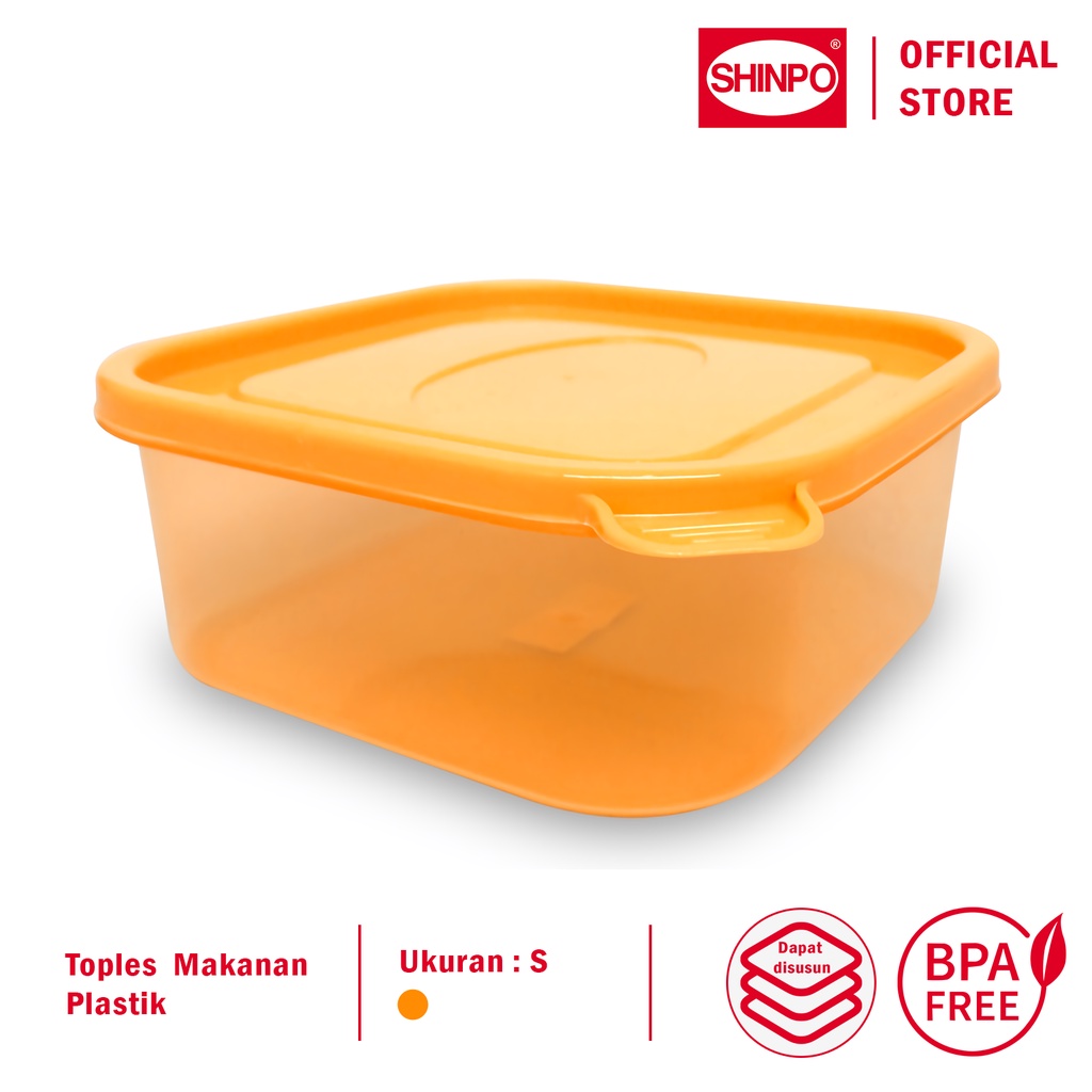 

SHINPO Toples Plastik Ukuran S Kapasitas 1 L Tempat Cemilan Boccadillo Food Storage BPA Free Bebas
