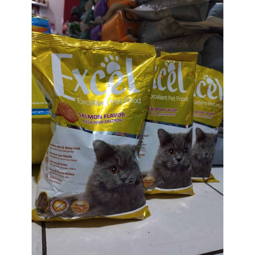 

Promo Makanan Kucing Excel Salmon 500gr Cat Food