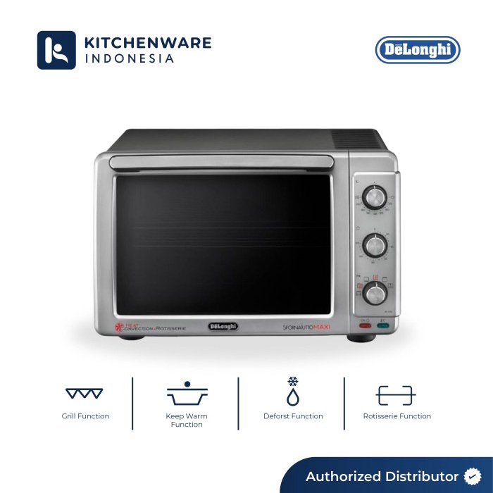 DeLonghi EO32852 Electric Oven Pemanggang Pemanas EO 32852 Silver