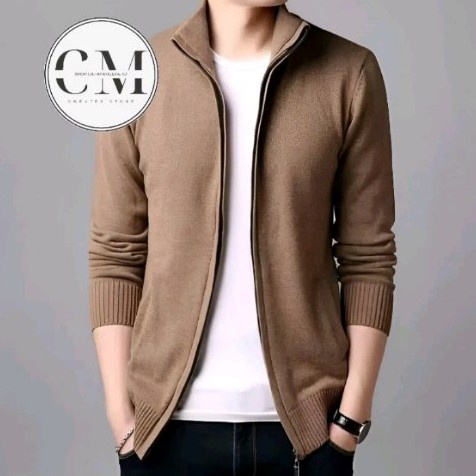 JAKET SWEATER PRIA/ SWEATER JAKET RAJUT RESLETING / JAKET RESLETING