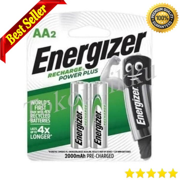 Ready Jt Baterai Batery Charge Aa 2000 Mah Energizer Batre Batere A2 Isi Ulang