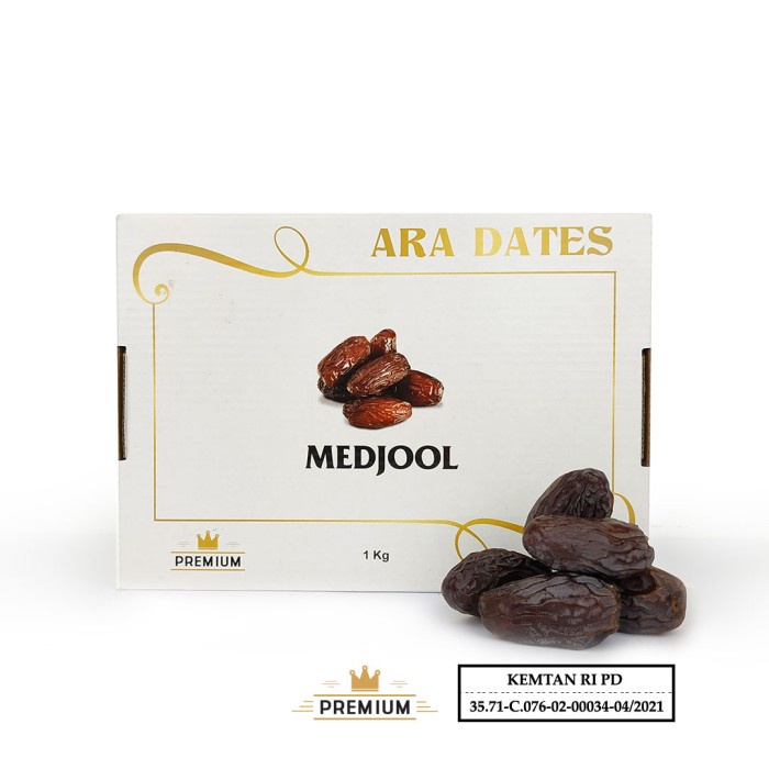 

Kurma Madjool / Medjol / Medjool ARA DATES Sertifikasi Kementrian 1kg