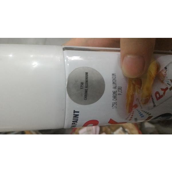 pylox aluminium chrome nikel warna cat spray