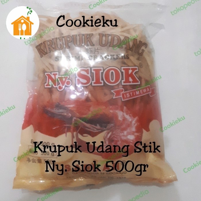 

Kerupuk Udang Ny. Siok Stik 500gr / Krupuk Udang / Shrimp Cracker